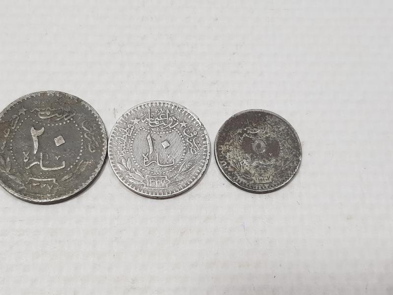 SULTAN MEHMET REŞAD DÖNEMİ TAM TAKIM NİKEL PARA LOTU