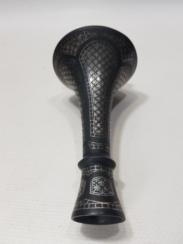 ANTİKA GÜMÜŞ KOFGARİ İŞÇİLİKLİ ÇOK NADİR VAZO