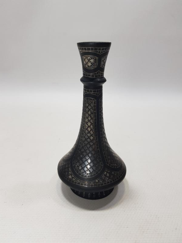 ANTİKA GÜMÜŞ KOFGARİ İŞÇİLİKLİ ÇOK NADİR VAZO