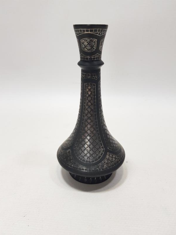 ANTİKA GÜMÜŞ KOFGARİ İŞÇİLİKLİ ÇOK NADİR VAZO