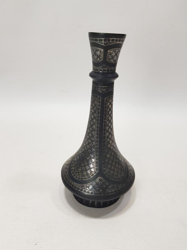 ANTİKA GÜMÜŞ KOFGARİ İŞÇİLİKLİ ÇOK NADİR VAZO