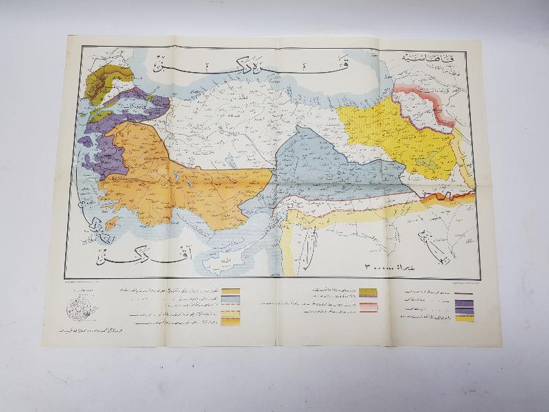 OSMANLI DEVLETİNİN SEVR ANLAŞMASINA GÖRE İŞGAL DEVLETLERİNCE PAYLAŞIMINI GÖSTEREN HARİTA