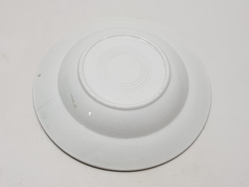 OSMANLI DÖNEMİ AY YILDIZLI PORSELEN TABAK