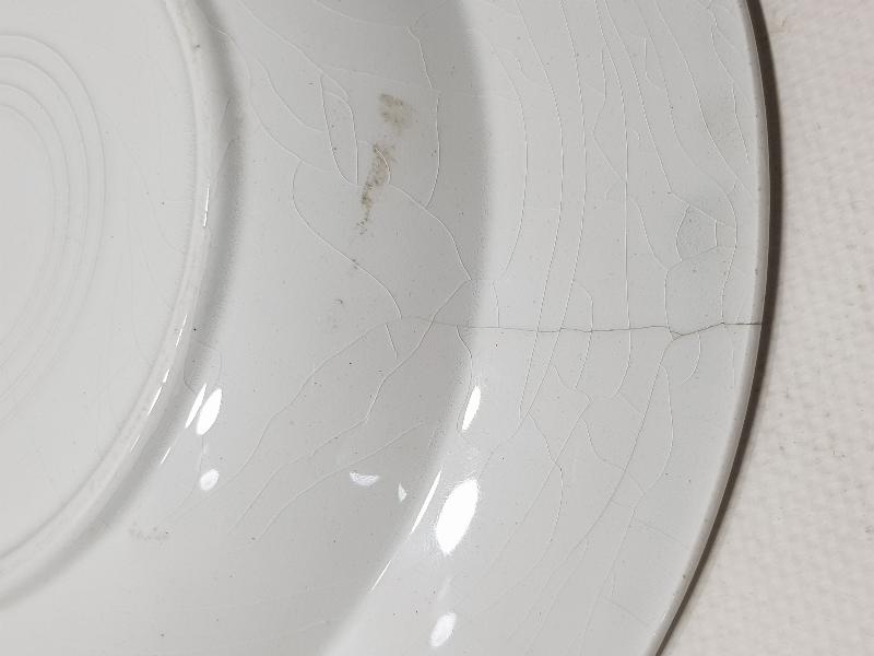 OSMANLI DÖNEMİ AY YILDIZLI PORSELEN TABAK