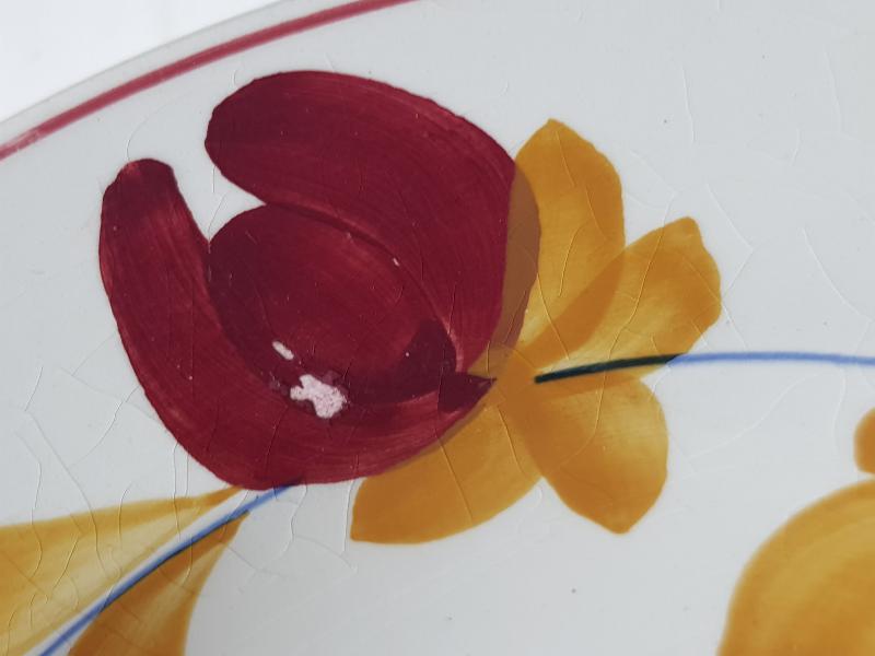 OSMANLI DÖNEMİ AY YILDIZLI PORSELEN TABAK