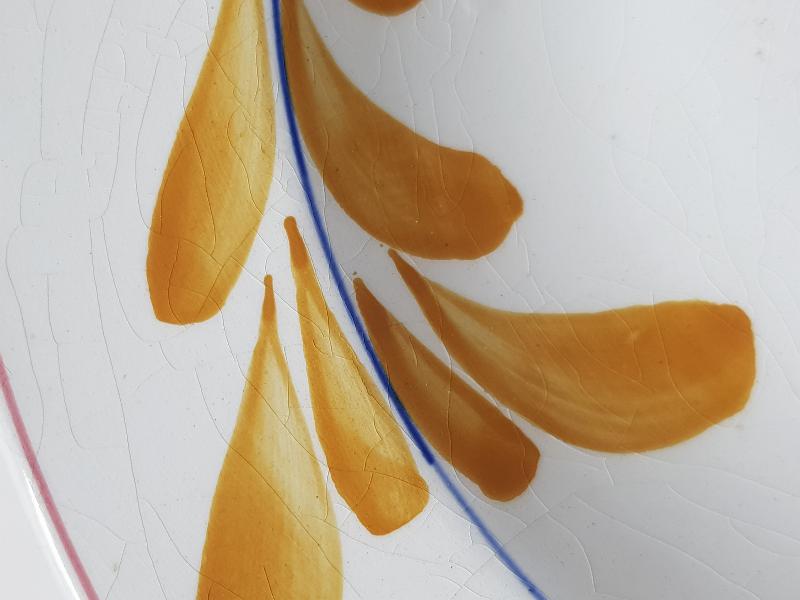 OSMANLI DÖNEMİ AY YILDIZLI PORSELEN TABAK