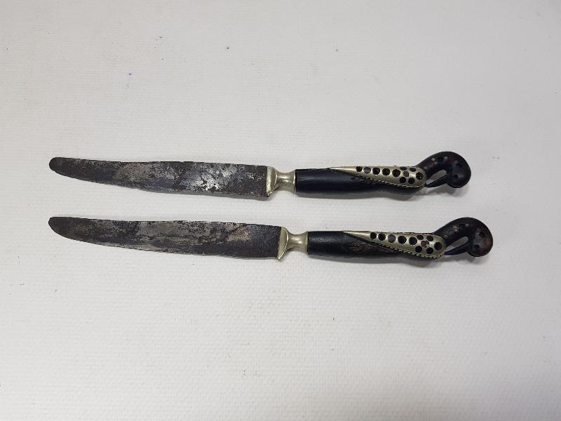 OSMANLI DÖNEMİ BİR ÇİFT ÇOK NADİR KANATLI BIÇAK