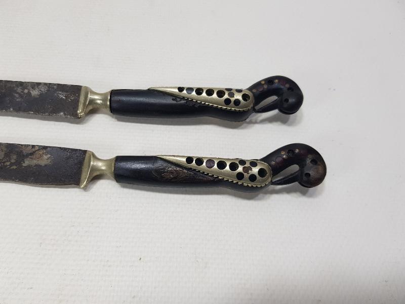 OSMANLI DÖNEMİ BİR ÇİFT ÇOK NADİR KANATLI BIÇAK