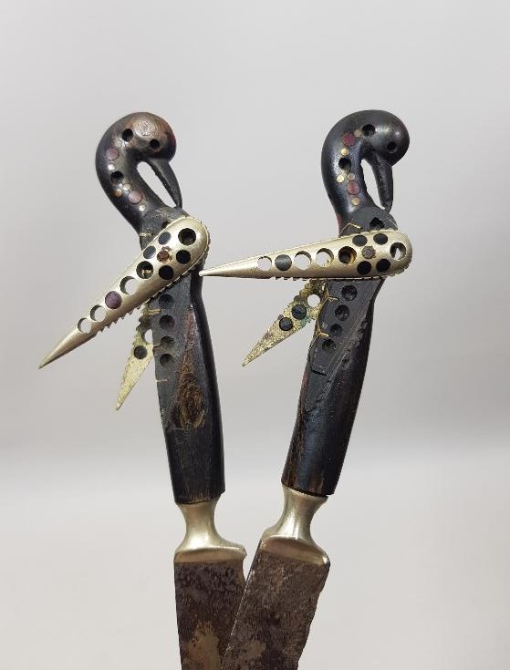 OSMANLI DÖNEMİ BİR ÇİFT ÇOK NADİR KANATLI BIÇAK