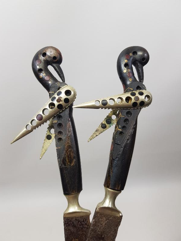 OSMANLI DÖNEMİ BİR ÇİFT ÇOK NADİR KANATLI BIÇAK