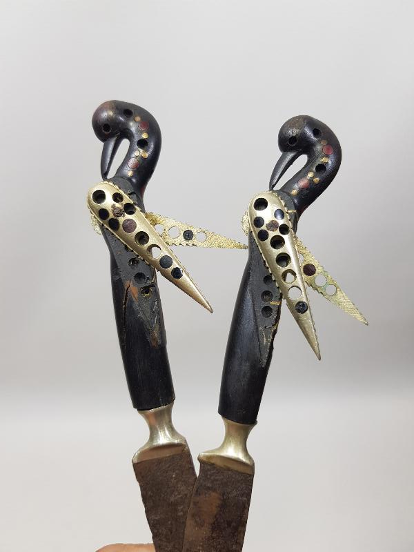 OSMANLI DÖNEMİ BİR ÇİFT ÇOK NADİR KANATLI BIÇAK