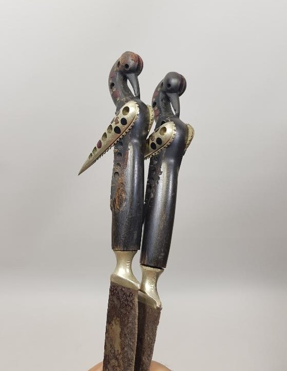 OSMANLI DÖNEMİ BİR ÇİFT ÇOK NADİR KANATLI BIÇAK