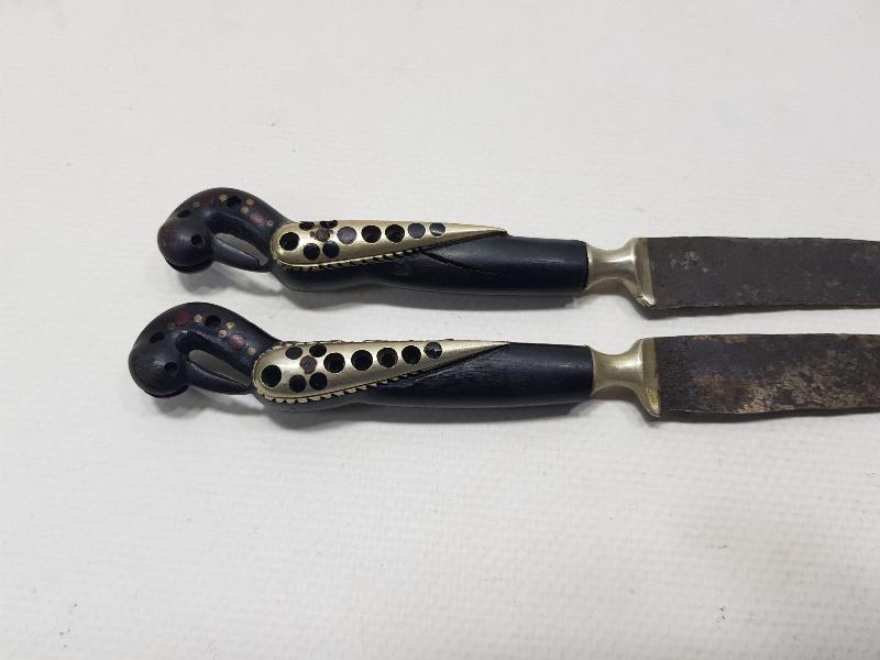 OSMANLI DÖNEMİ BİR ÇİFT ÇOK NADİR KANATLI BIÇAK