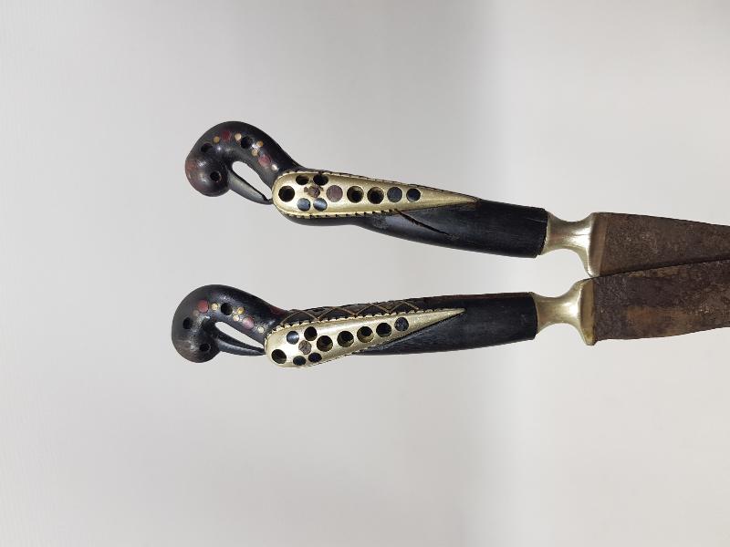 OSMANLI DÖNEMİ BİR ÇİFT ÇOK NADİR KANATLI BIÇAK