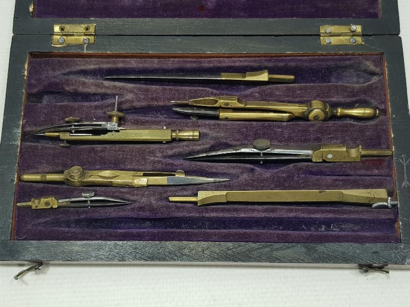 OSMANLI DÖNEMİ ORJİNAL KUTUSUNDA PERGEL TAKIMI