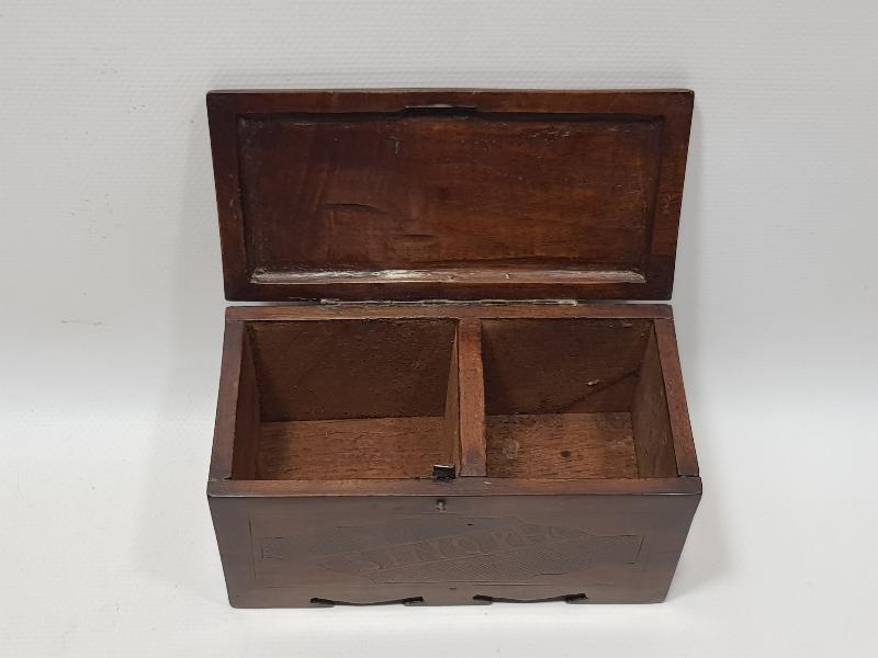 OSMANLI DÖNEMİ SİNOP CEZAEVİ İŞİ SINOPH YAZILI ÇOK NADİR AHŞAP KAHVE KUTUSU