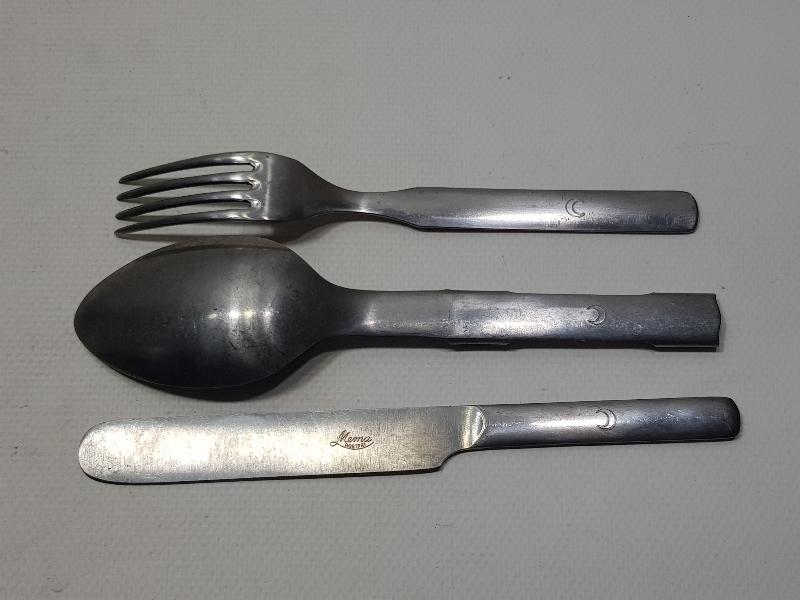 OSMANLI HİLALİ AHMER ÇATAL KAŞIK BIÇAK SETİ 