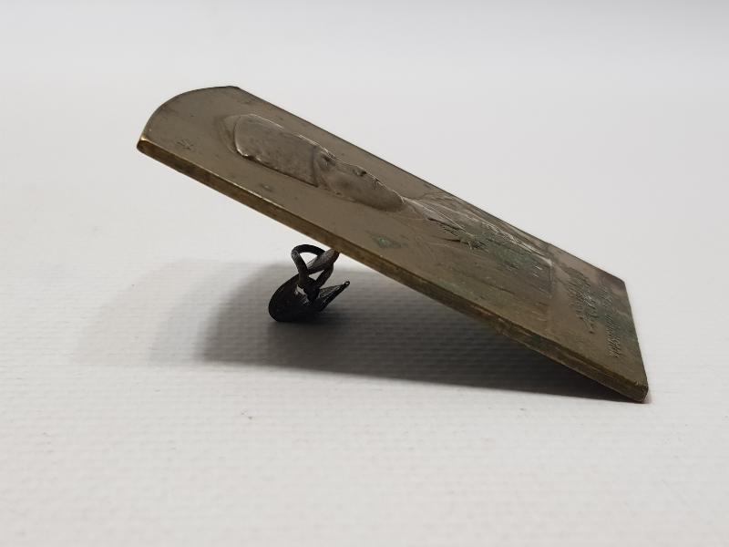 1921 ANKARA ANLAŞMASI ANISINA BASILAN OSMANLICA - FRANSIZCA GAZİ MUSTAFA KEMAL PAŞA YAZILI ÇOK NADİR PLAKET MADALYA