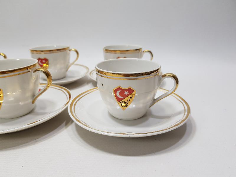 1923 TÜRKİYE CUMHURİYETİNİN KURULUŞU ANISINA SÜMERBANK TARAFINDAN YAPILMIŞ FİNCAN TAKIMI