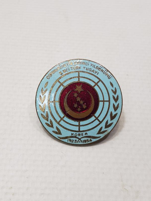 1954 KORE SAVAŞI TÜRK TUGAYI MİNELİ ROZET