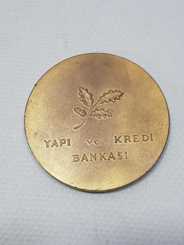 1966 YAPI VE KREDİ BANKASI DEV BOY NADİR MADALYON