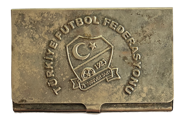 TÜRKİYE FUTBOL FEDERASYONU GÜMÜŞ KAPLAMA KARTVİZİTLİK