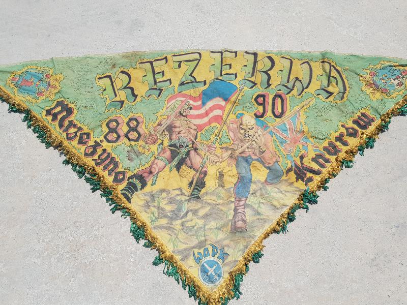 1988-1990 POLONYA HAVA KUVVETLERİ EL YAPIMI FLAMA