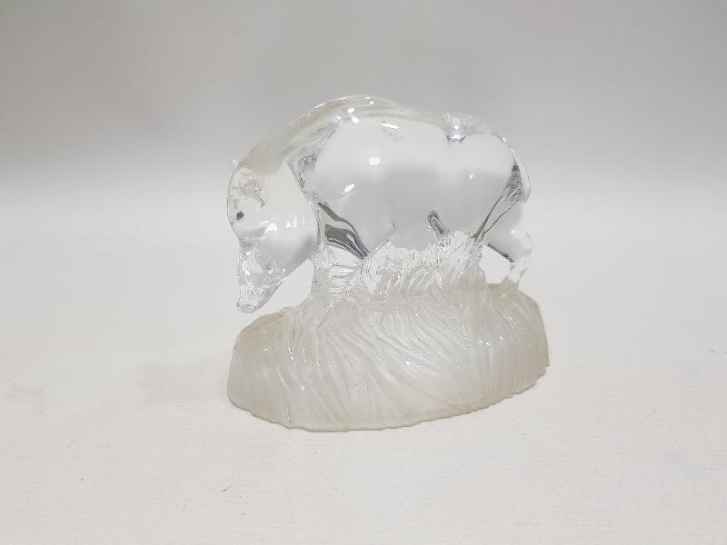 ANTİKA LALİK CAM DOMUZ BİBLOSU