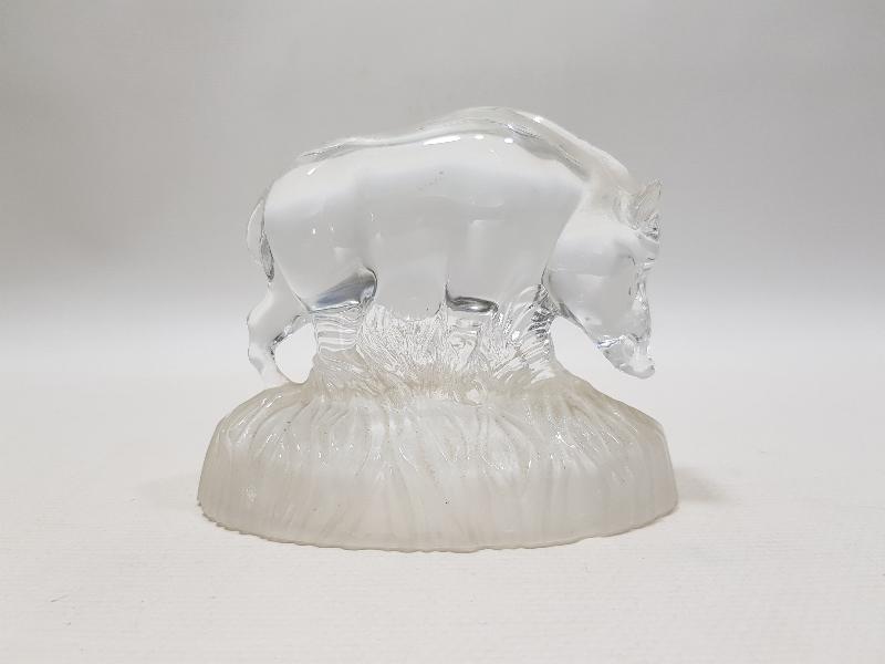 ANTİKA LALİK CAM DOMUZ BİBLOSU