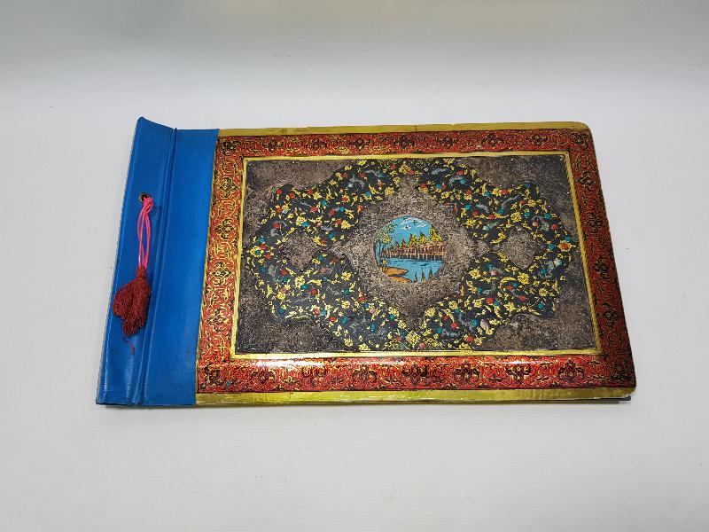 İSFAHAN İŞİ EL BOYAMA, MİNELİ VE GÜMÜŞ İŞLEMELİ FOTOĞRAF ALBÜMÜ