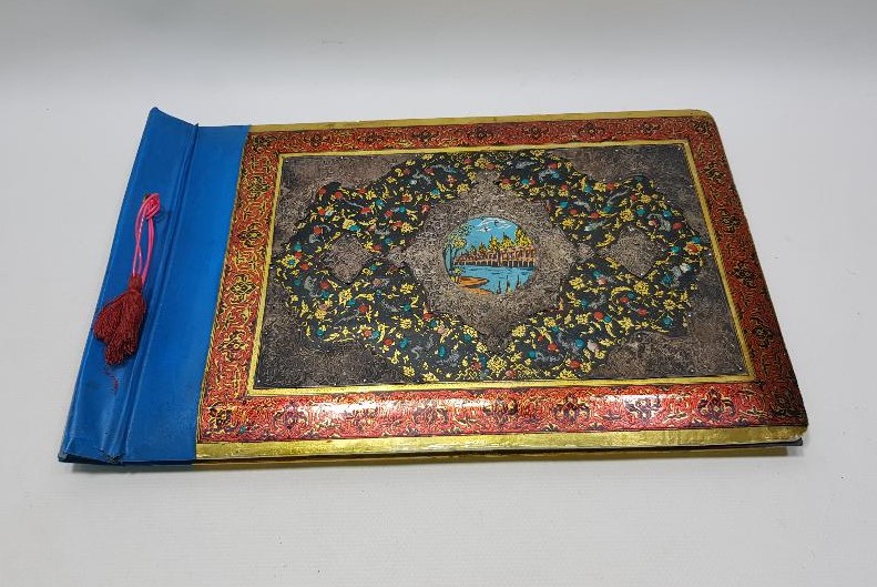 İSFAHAN İŞİ EL BOYAMA, MİNELİ VE GÜMÜŞ İŞLEMELİ FOTOĞRAF ALBÜMÜ