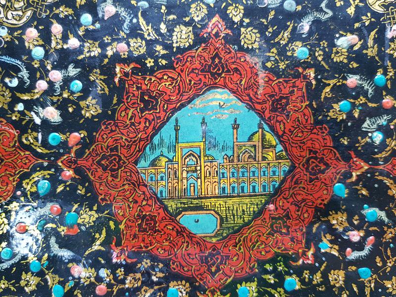 İSFAHAN İŞİ EL BOYAMA, MİNELİ VE GÜMÜŞ İŞLEMELİ FOTOĞRAF ALBÜMÜ