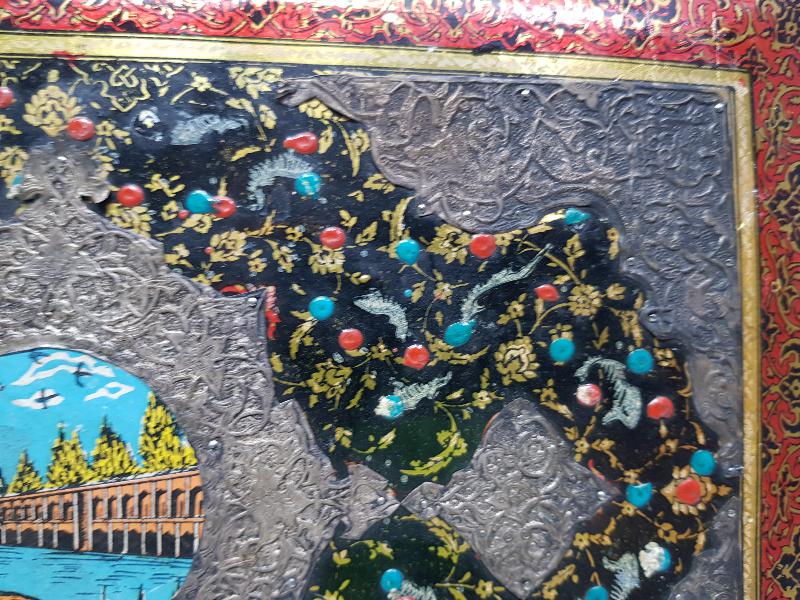 İSFAHAN İŞİ EL BOYAMA, MİNELİ VE GÜMÜŞ İŞLEMELİ FOTOĞRAF ALBÜMÜ