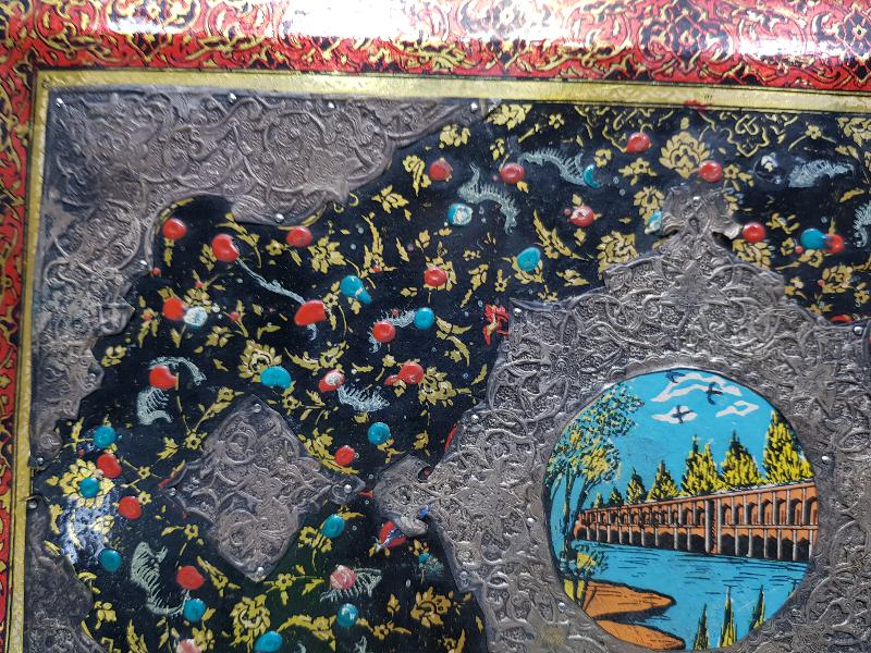 İSFAHAN İŞİ EL BOYAMA, MİNELİ VE GÜMÜŞ İŞLEMELİ FOTOĞRAF ALBÜMÜ