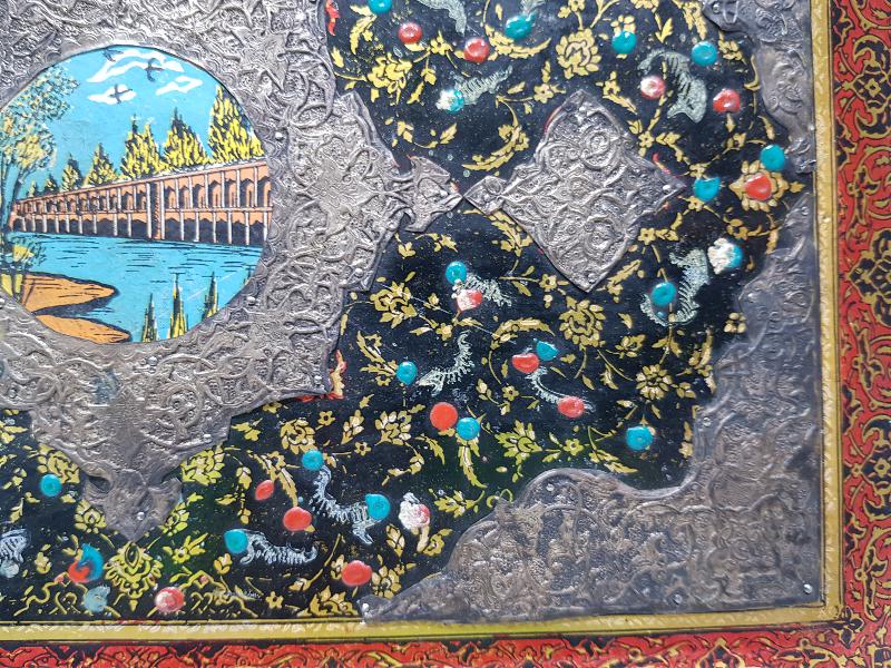 İSFAHAN İŞİ EL BOYAMA, MİNELİ VE GÜMÜŞ İŞLEMELİ FOTOĞRAF ALBÜMÜ