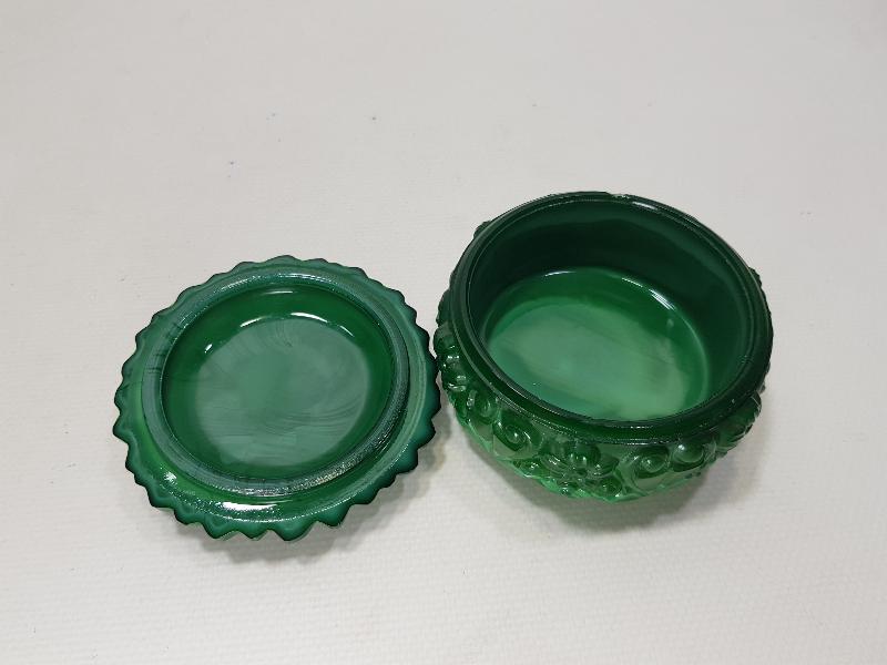 MALAHİT TAŞINDAN MAMÜL ANTİKA ŞEKERLİK