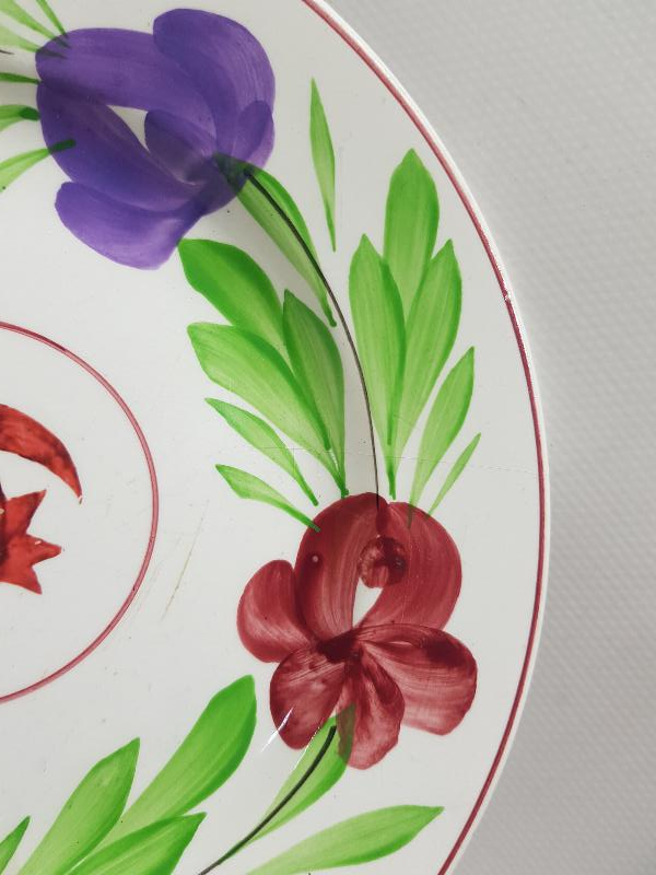 OSMANLI DÖNEMİ AY YILDIZLI NADİR PORSELEN TABAK 