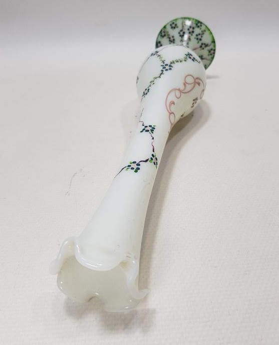 OSMANLI DÖNEMİ ÇİÇEKLİ MİNEL İ OPAL VAZO