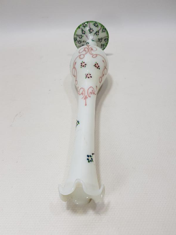 OSMANLI DÖNEMİ ÇİÇEKLİ MİNEL İ OPAL VAZO