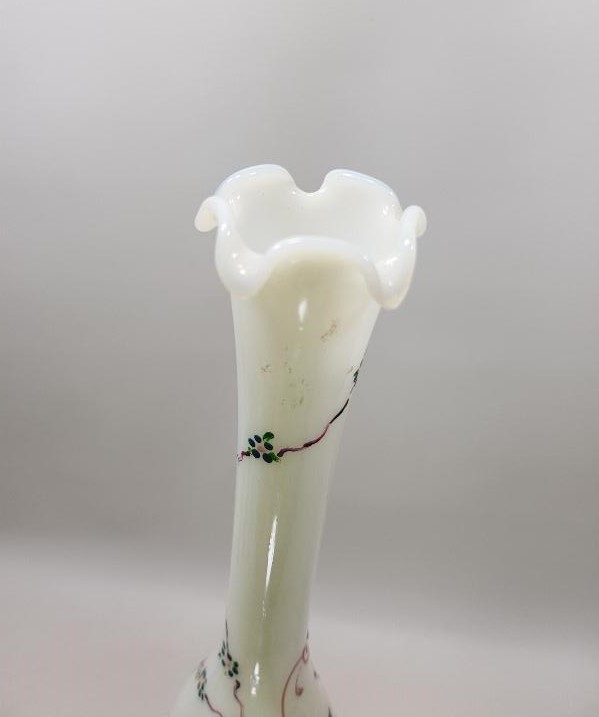 OSMANLI DÖNEMİ ÇİÇEKLİ MİNEL İ OPAL VAZO