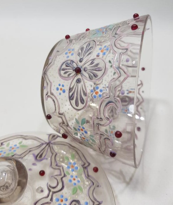 OSMANLI DÖNEMİ ÇOK NADİR MİNELİ KRİSTAL ŞEKERLİK