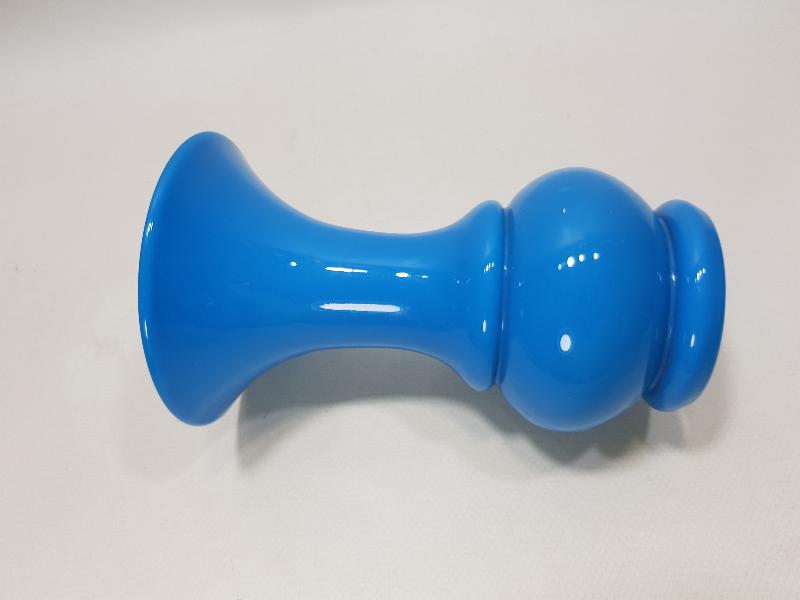 OSMANLI DÖNEMİ MAVİ RENKLİ OPAL VAZO 