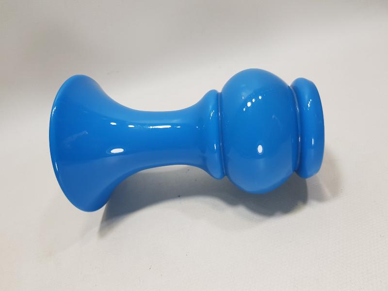 OSMANLI DÖNEMİ MAVİ RENKLİ OPAL VAZO 