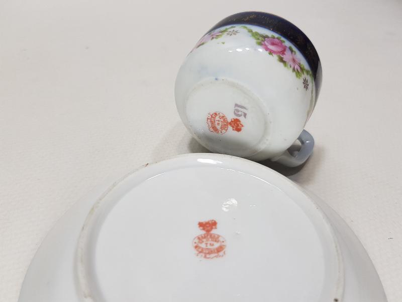 OSMANLICA DAMGALI KUZNETSOV KAHVE FİNCANI