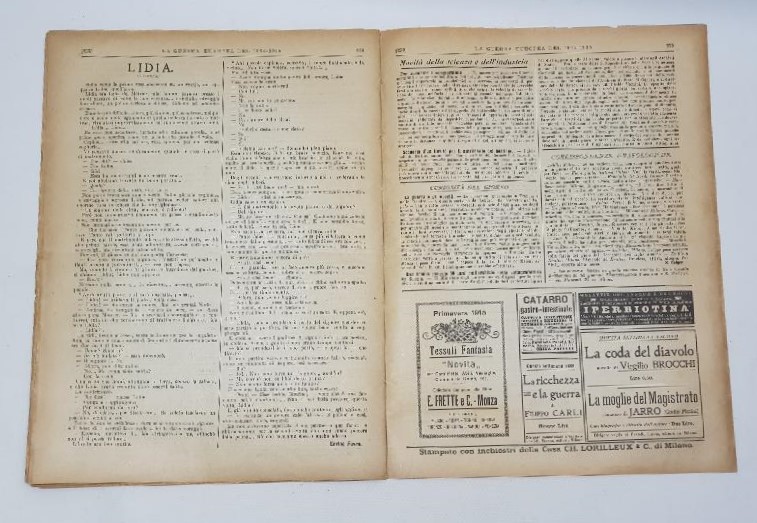 1. DÜNYA SAVAŞI 15 NİSAN 1915 TARİHLİ AVRUPA SAVAŞI DERGİSİ: ÇANAKKALE BOMBARDIMANI SONRASI SARAYDA SULTAN MEHMET REŞAD, ENVER PAŞA VE KOMUTANLAR DUA EDERKEN
