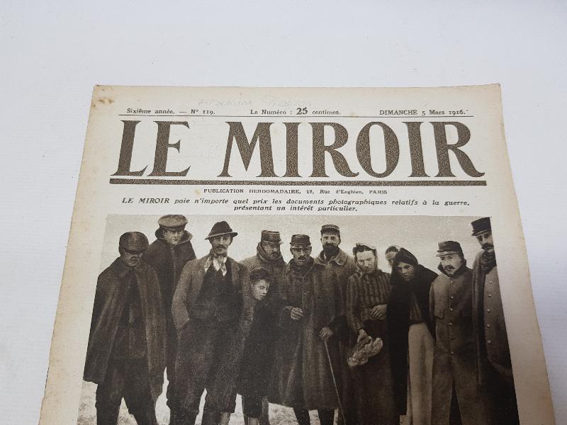 1. DÜNYA SAVAŞI DÖNEMİ 5 MART 1916 TARİHLİ LE MIROIR DERGİSİ: ÇANAKKALE CEPHESİ VE ERZURUM TRABZON RUS İŞGALİ