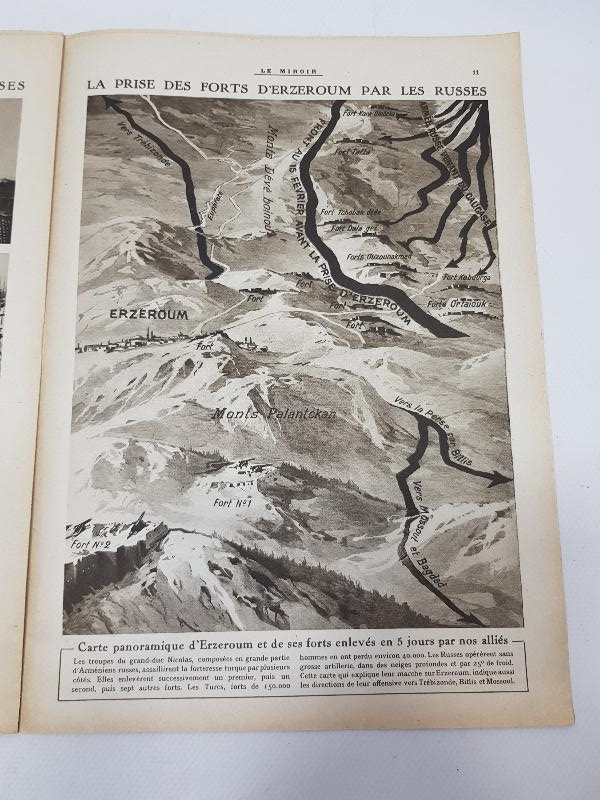 1. DÜNYA SAVAŞI DÖNEMİ 5 MART 1916 TARİHLİ LE MIROIR DERGİSİ: ÇANAKKALE CEPHESİ VE ERZURUM TRABZON RUS İŞGALİ