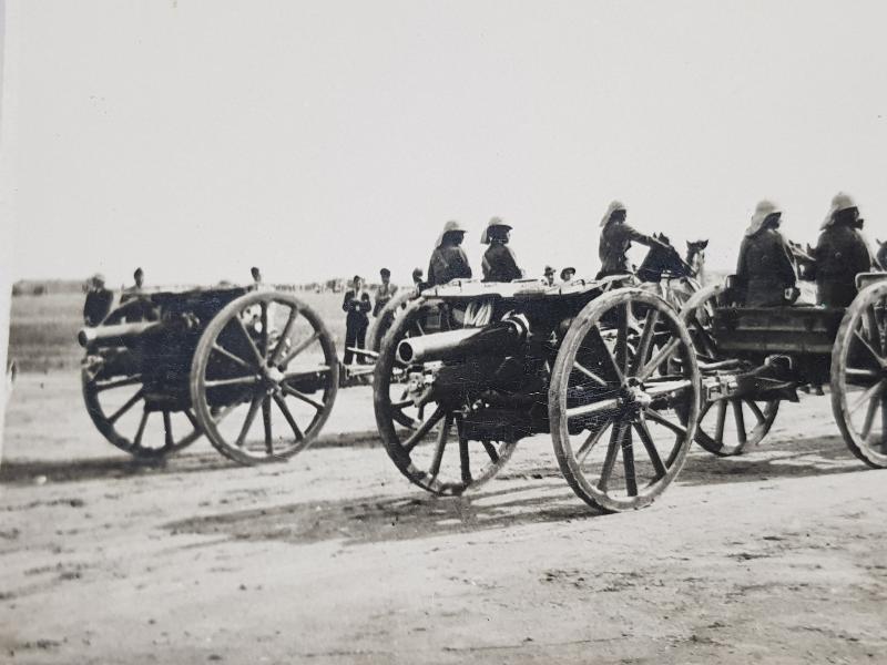 1. DÜNYA SAVAŞI DÖNEMİ BAĞDAT'TAKİ TÜRK TOPÇU BİRLİĞİ ORJİNAL FOTOĞRAF