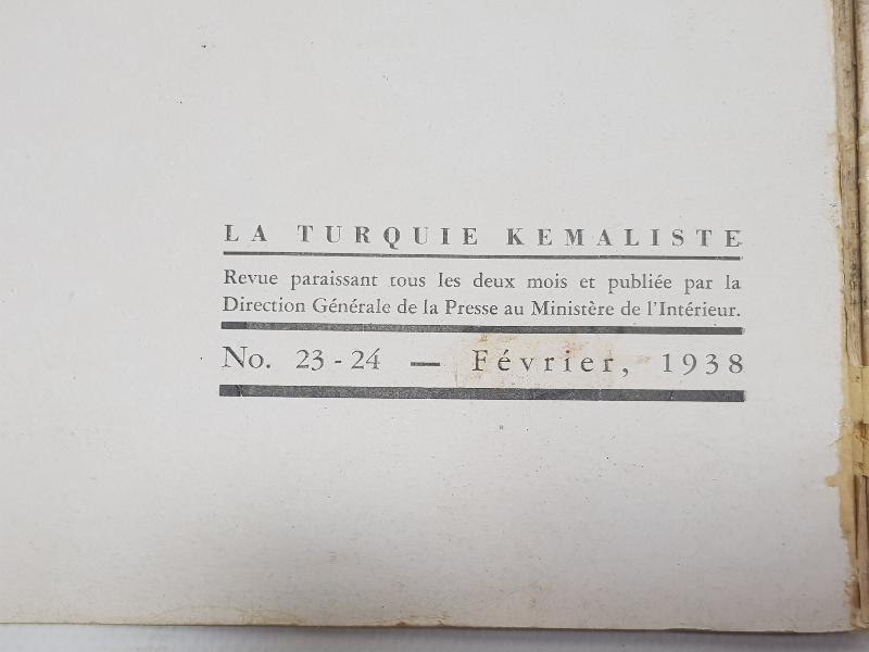 1938 TARİHLİ ÇOK NADİR LA TURQUIE KEMALISTE DERGİSİ 