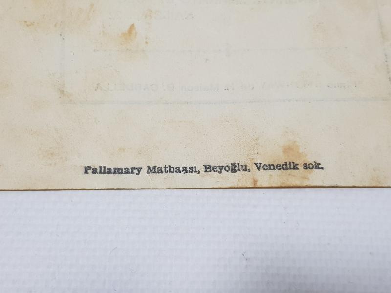 CUMHURİYET İLK DÖNEM İKİ ADET KONSER BİLETİ 